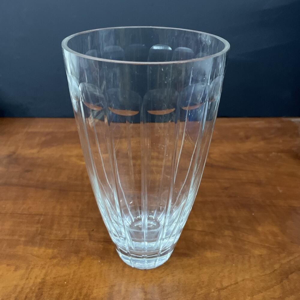 VTG Vera Wang For Wedgwood “with Love” Lead Crystal Vase 1990s-2000s